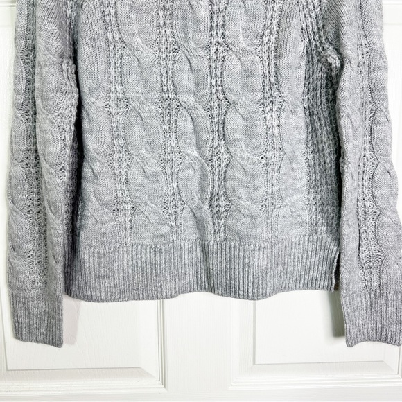 J. Crew Sweaters Nwt J Crew Mock Neck Cableknit Sweater In